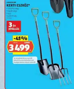 ALDI GARDENLINE KERTI ESZKÖZ ajánlat