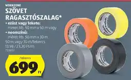 ALDI WORKZONE Szövet ragasztószalag ajánlat