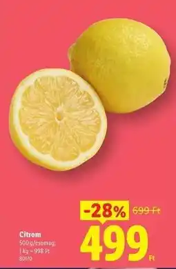 Lidl Citrom ajánlat