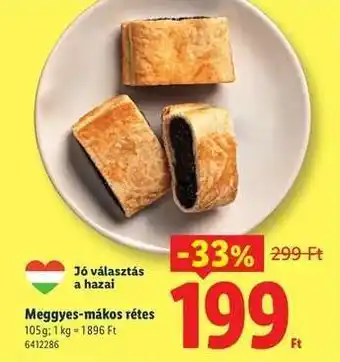 Meggyes-mákos rétes