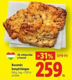 Lidl Baconös kenyérlángos ajánlat