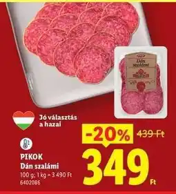 Lidl Pikok Dán szalámi ajánlat