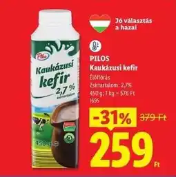 Lidl PILOS Kaukázusi kefir ajánlat