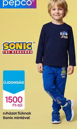 Pepco pepco ruházat fiúknak sonic mintával ajánlat
