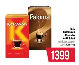 Coop D.E. Paloma és Karaván őrölt kávé ajánlat