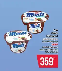 Coop Zott Monte Tejdesszert ajánlat
