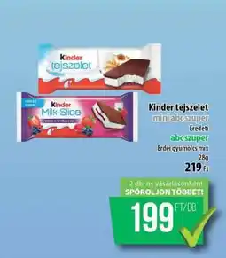 Coop KINDER Tejszelet ajánlat