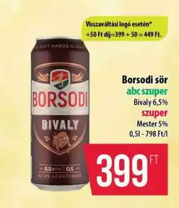 Coop Borsodi sör ajánlat