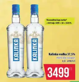 Coop Kalinka vodka 37,5% ajánlat