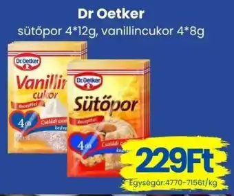 Dr Oetker sütőpor vanillincukor