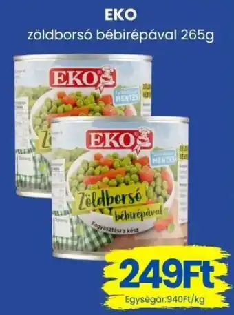 Eko zöldborsó