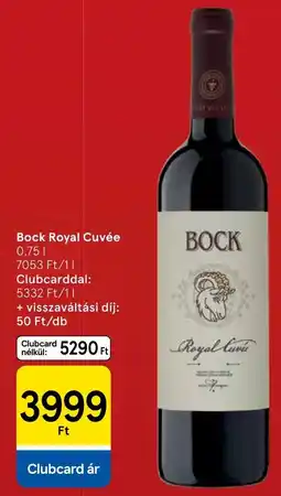Tesco Bock royal cuvée ajánlat