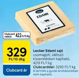Tesco Edami sajt ajánlat