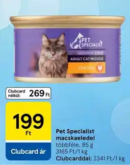 Tesco Pet Specialist macskaeledel ajánlat