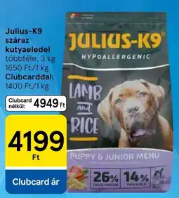 Tesco Julius-k9 kutyaeledel ajánlat