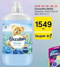Tesco Coccolino öblítő ajánlat