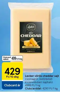 Tesco Lecker cheddar ajánlat