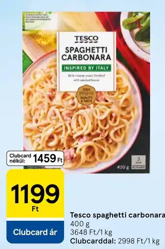 Tesco spaghetti carbonara