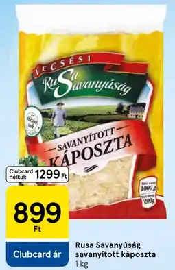 Tesco Rusa savanyított káposzta ajánlat