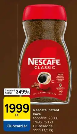 Tesco Nescafe instant kávé ajánlat