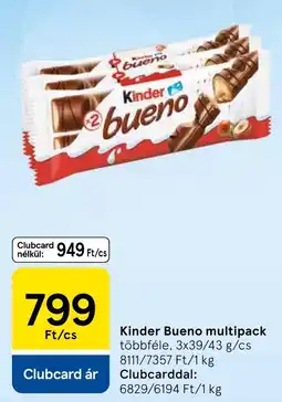 Tesco Kinder bueno ajánlat