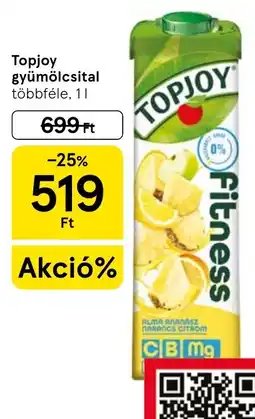 Tesco Topjoy gyümölcsital ajánlat