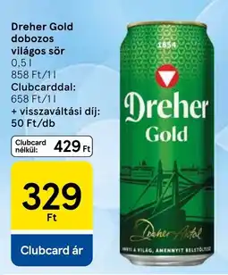 Tesco Dreher Gold ajánlat