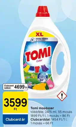 Tesco Tomi mosószer ajánlat