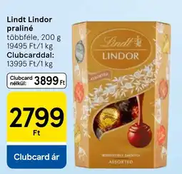 Tesco Lindt Lindor ajánlat
