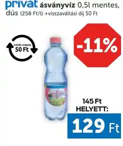 PRIVÁT Privat ásványvíz ajánlat