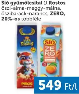 PRIVÁT Sió gyümölcsital ajánlat