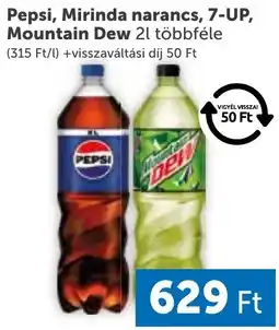 PRIVÁT Pepsi, Mirinda narancs, 7-UP, Mountain Dew ajánlat