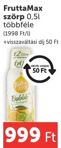 PRIVÁT FruttaMax szörp ajánlat