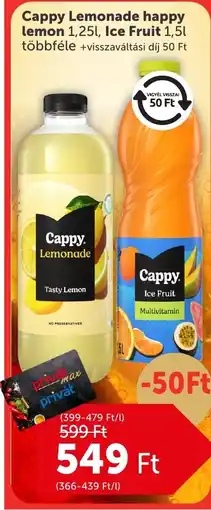 PRIVÁT Cappy lemonade ajánlat