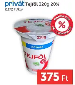 PRIVÁT privát tejföl ajánlat