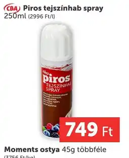 PRIVÁT Piros tejszínhab spray ajánlat