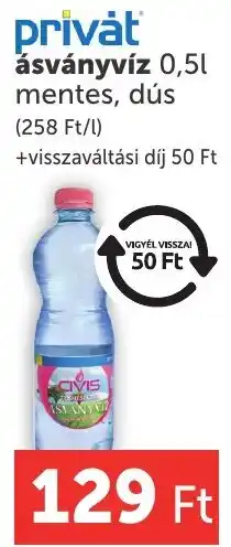 PRIVÁT Privát ásványvíz ajánlat