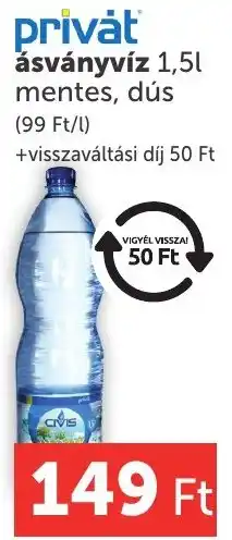PRIVÁT Privát ásványvíz ajánlat