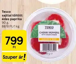 Tesco Tesco sajttal töltött édes paprika ajánlat