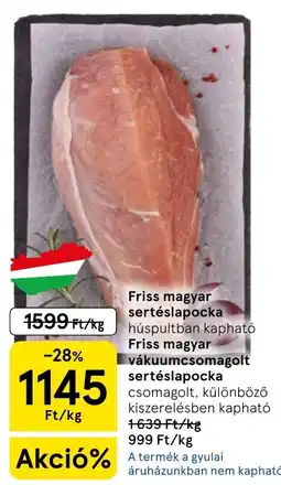 Tesco Friss magyar sertéslapocka ajánlat