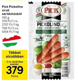 Tesco Pick pickolino virsli sertéshúsból ajánlat