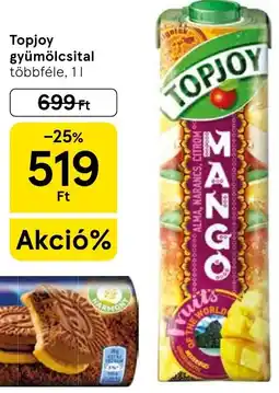 Tesco Topjoy gyümölcsital ajánlat
