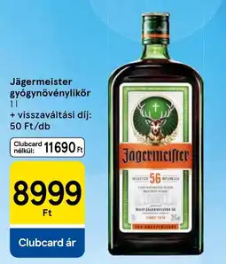 Tesco Jägermeister gyógyynövénylikőr ajánlat
