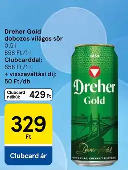 Tesco Dreher Gold ajánlat