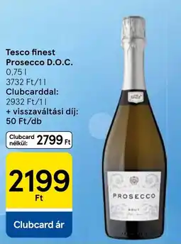 Tesco Tesco finest Prosecco D.O.C. ajánlat