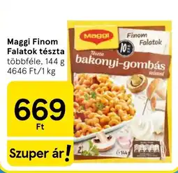 Tesco Maggi finom falatok tészta ajánlat