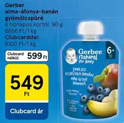Tesco Gerber gyümölcspré ajánlat