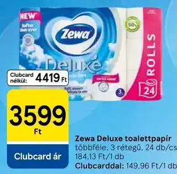 Tesco Zewa Deluxe toilettpapír ajánlat