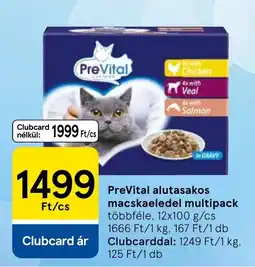 Tesco PreVital macskaeledel ajánlat