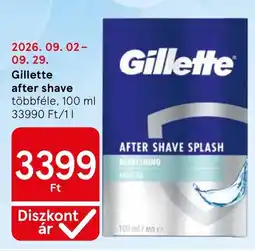 Tesco Gillette after shave ajánlat